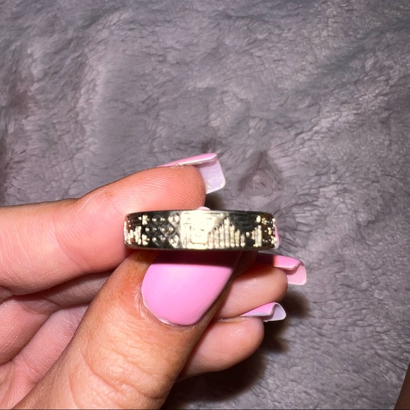 NEW Anthropologie geometric ring gold boho chic size 7/8 womens girls juniors - Picture 2 of 9